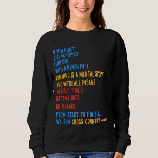 We Run Cross Country Running Shirt CC Runner Gift  (Voorkant)