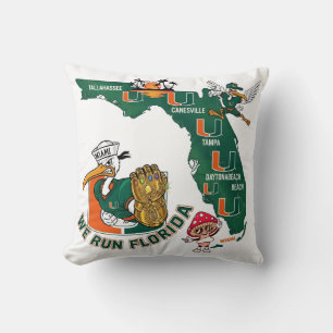 We Run Florida Voetbal Fan Gameday Grafisch Kussen