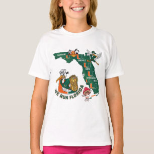 We Run Florida Voetbal Fan Gameday Grafisch T-shirt