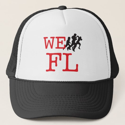 We runnen FL Trucker Pet (Voorkant)
