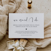 We Said I Do Wedding Aankondiging