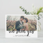 WE SAID JA | Elopement 4 Photo Ontvangst Only Kaart (Staand voorkant)