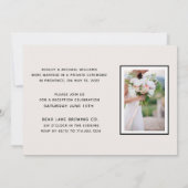 WE SAID YES | Blush + Goud Fotoreceptie Alleen Kaart (Achterkant)