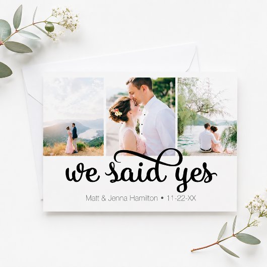 We Said Yes Foto Trouw Aankondiging