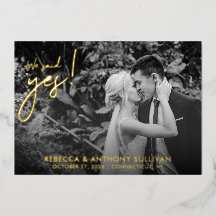 We Said Yes Foto | Trouwfoto Ontvangst