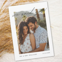 "We Said Yes" - Moderne Minimalistische Fotoaankon