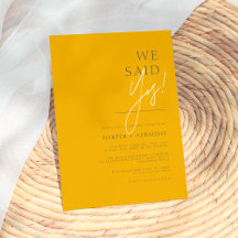 We Said Yes Mosterd & Donkergrijs Minimalistische 