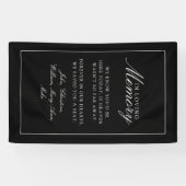 "We Saved You A Seat"  Black Wedding Spandoek (Horizontaal)