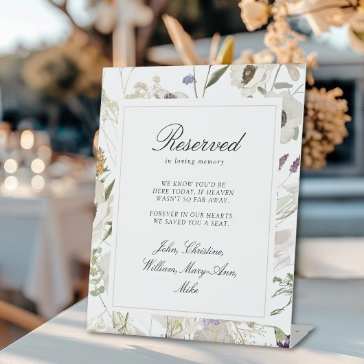 "We Saved You A Seat" Lente Bruiloft Fotoplaat