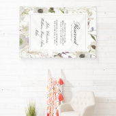  "We Saved You A Seat" Lente Bruiloft Welkom Spandoek (Insitu)