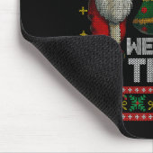 We Saw That Jesus And Santa Christian Ugly Christm Muismat (Hoek)