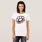 We schikken ons niet t-shirt (Voorkant volledig)