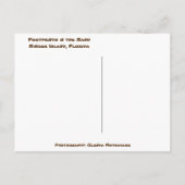 We schoppen zand niet sneeuw - voetafdrukken in de briefkaart (Achterkant)