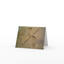 We schoppen zand niet sneeuw - voetafdrukken in de