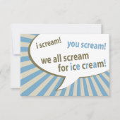 We schreeuwen allemaal om ijs. kaart (Voorkant)