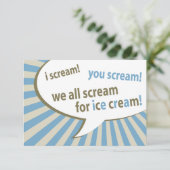 We schreeuwen allemaal om ijs. kaart (Staand voorkant)
