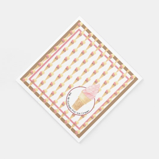 We schreeuwen allemaal om ijspapier servet (Hoek)