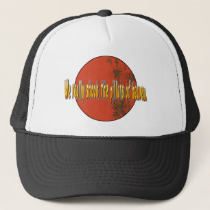 We schudden echt de pijlers van de hemel. trucker pet
