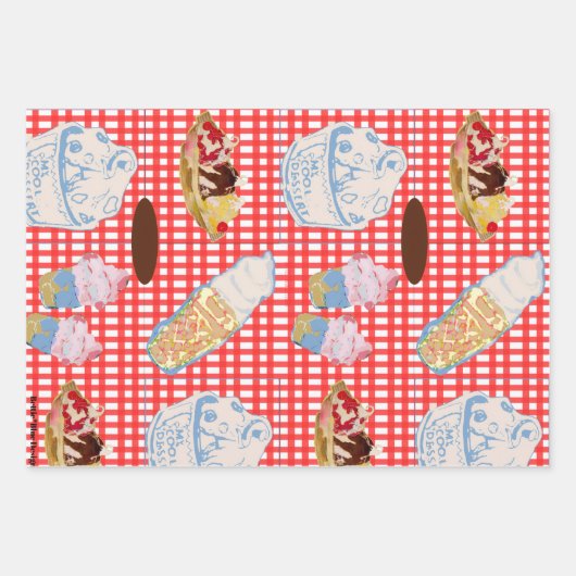 We Scream All For Ice Cream Inpakpapier Vel (Voorkant)