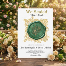 We Seal the Deal Vintage Waszegel Trouwdag