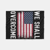 We Shall Overcome Protest American Flag  Fleece Deken (Voorkant (Horizontaal))