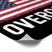 We Shall Overcome Protest Amerikaanse Vlag Poster (Hoek)