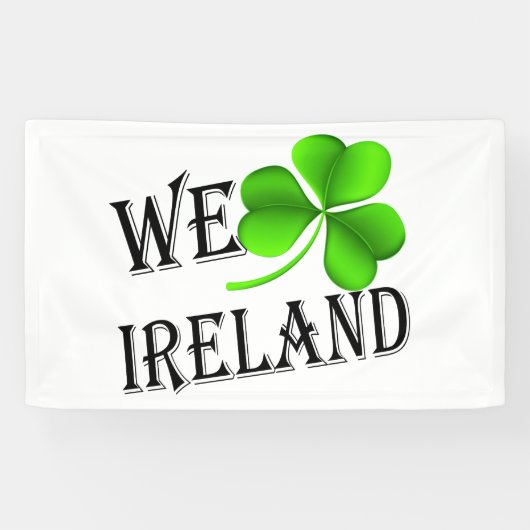 We Shamrock Ireland bk (h) bnrcnt Spandoek (Horizontaal)