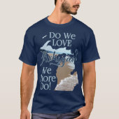 We Shore Love Michigan | Michigan Lovers T-shirt (Voorkant)