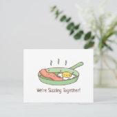 We Sissen Samen, Schattig Bacon en Ei Briefkaart (Staand voorkant)
