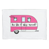 "We slapen graag rond" Camper Pillow-Hoesjes Kussensloop (Voorkant-Links)