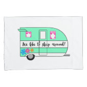 "We slapen graag rond" Camper Pillow-Hoesjes Kussensloop (Voorkant-Rechts)