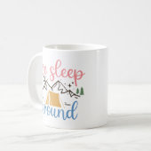 We slapen rond grappig koffiemok (Voorkant links)