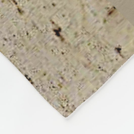 WE SLAPEN ZONDER IN ONZE BEDS,..... FLEECE DEKEN (Hoek)