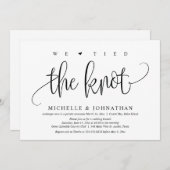 We sloten de knoop, de bruiloft. kaart (Voorkant / Achterkant)