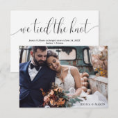 We sloten de knoop door Uitnodiging Uitgebreide aa (Voorkant / Achterkant)