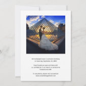 We sloten de Knot Elegant foto Weddenschap Aankondiging (Achterkant)