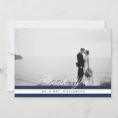 We sloten de Knot Nautical Navy & White Save The Date (Voorkant)