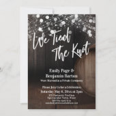 We sloten de Knot Wine Barrel en Lichten Kaart (Voorkant)