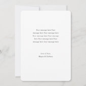 We sloten het Knot Classic Photo Elopement Wedding Aankondiging (Achterkant)