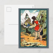 We spioneren twee Mermaids op de Rocks Feestdagenkaart (Voorkant / Achterkant)