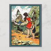 We spioneren twee Mermaids op de Rocks Feestdagenkaart (Voorkant)