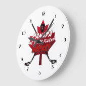 We spreken over Fluent Hockey Canada Humor Clock Grote Klok (Hoek)