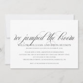 We sprongen op de bezem | Bruiloft Aankondiging Ka (Voorkant)