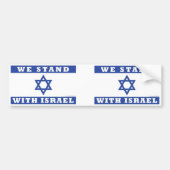 We staan bij Israël! Bumpersticker (Voorkant)