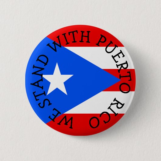 We staan bij Puerto Rico Buttonnen Ronde Button 5,7 Cm (Voorkant)