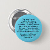 We staan er achter. ronde button 5,7 cm (Voorkant /achterkant)