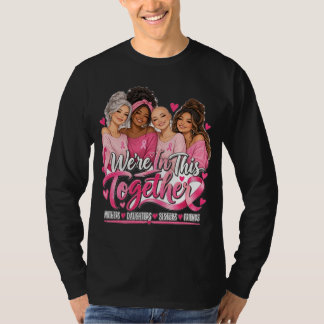 We Staan Hier Samen Borstkankerbewustzijnslop T-shirt