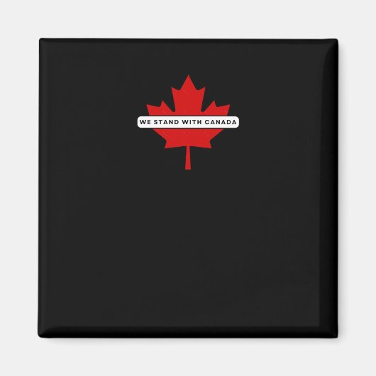We Staan Met Canada Sticker Magneet (Voorkant)