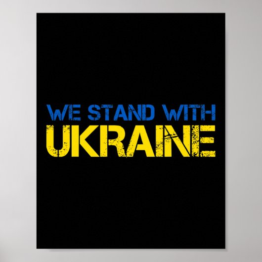 We Staan Met Oekraïne 2 Poster (Voorkant)