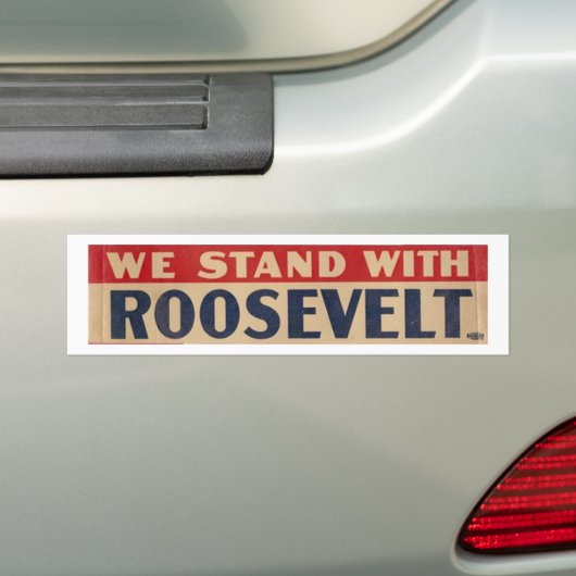 "We staan met roodbaars" bumpersticker (Op auto)